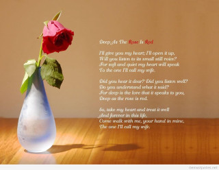 Rose vase poem tabletop romanticism - a poem free wallpaper
