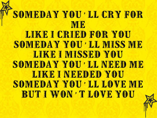 Yellow background black white quote - sorry free wallpaper