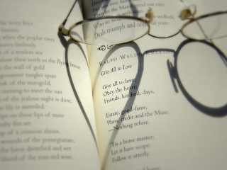 Book glasses shadow face romanticism - a pair of glasses free wallpaper