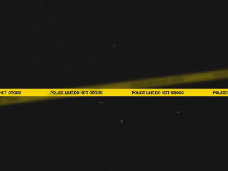 Yellow police line dark tape - david diao free wallpaper