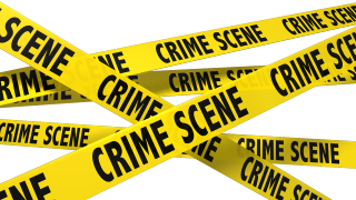 Yellow caution tape crime scene - free halloween wallpaper for desktop