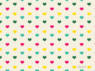 Hearts pattern white background green - heart free wallpaper