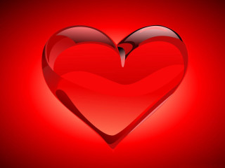 Red heart shadow love romanticism - the bottom of it free wallpaper