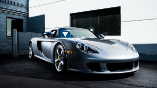 Silver sports car open door - the side of the car free wallpaper