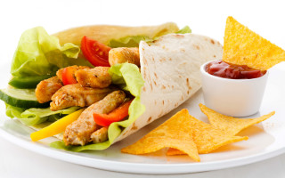 Plate wrap delicious fresh healthy - food photography free wallpaper for desktop