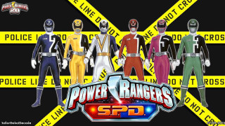 Costumed people police line yellow - costume free wallpaper