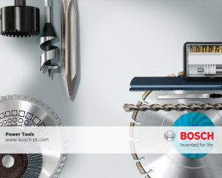 Clock tools bosch logo wall - product photography free wallpaper