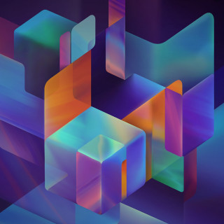 Colorful abstract background cubes lines 2 - the middle of it free wallpaper for tablet