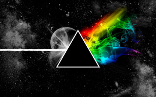 Dark side moon rainbow smoke - a dark side of the moon free wallpaper