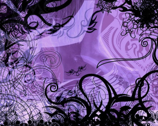 Purple background black swirls black - a black bird free wallpaper for desktop