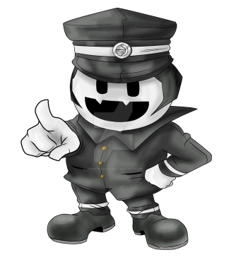 Cartoon police thumbs up dieselpunk - dan luvisi free wallpaper