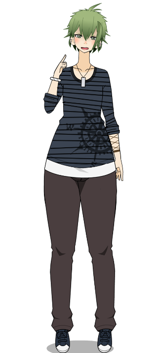 Woman green hair black shirt - claire falkenstein free wallpaper for mobile