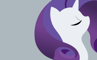 Purple white pony white mane - black eye free wallpaper
