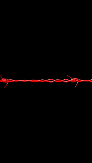Red barbed wire red lights - a red line free wallpaper for mobile