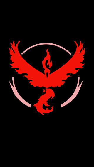 Red bird black background red 2 - pokemon free wallpaper for mobile