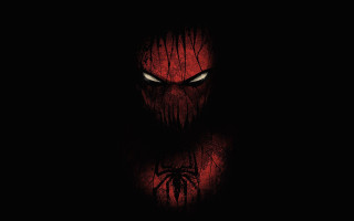 Spider man red face dark - a red face free wallpaper
