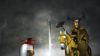 Man knight costume horse sword - a knight free wallpaper
