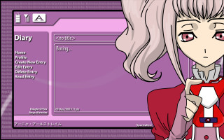 Cartoon character cellphone diary netart - a cell phone in front free wallpaper for desktop