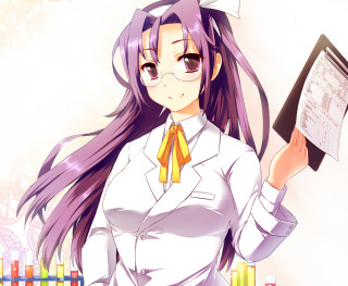 Woman white shirt tie books - her other hand free wallpaper