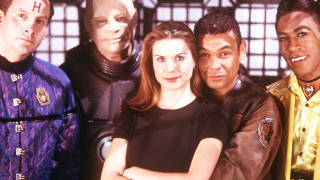 Group people standing window robot - alison debenham free wallpaper