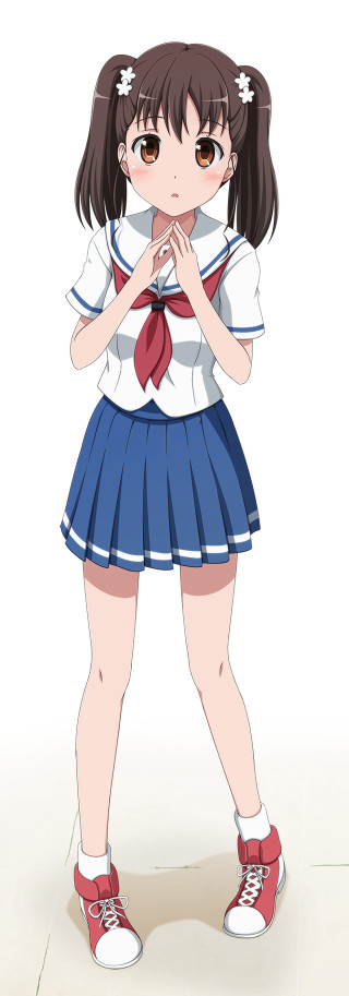 Girl school uniform hands together - her free wallpaper for mobile