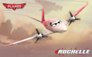 Cartoon airplane flying cloudy sky - a cartoon airplane free wallpaper