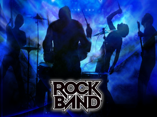 Rock band drummers stage blue - a band free wallpaper