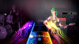 Woman playing guitar neon lights - a woman playing free wallpaper