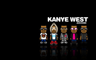 Group people black background kanye - pixel art free wallpaper