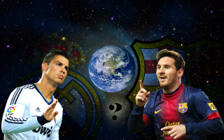 Soccer players pointing at earth - the earth free wallpaper