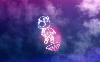 Flying person cloudy day pink - wallpaper free wallpaper