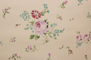 Floral pink blue green cream - a floral wallpaper free wallpaper