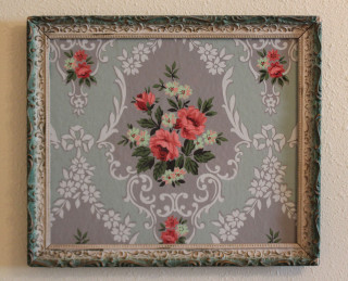 Flower embroidery art nouveau floral - a picture frame free wallpaper