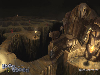 Cave bear man cliff candle - brian and wendy froud free wallpaper