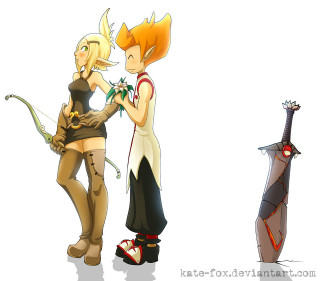 Cartoon couple guitar violin fantasy - a couple of cartoon characters free wallpaper for tablet