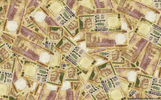 Indian currency paper money cityscape - this image free wallpaper