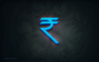 Blue seven symbol black paisley - bapu free wallpaper for desktop