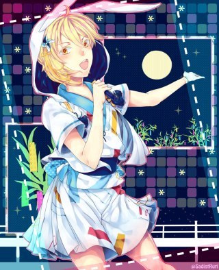 Girl dress bunny ears tennis - orphism free wallpaper for mobile