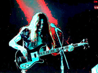 Man long hair guitar stage 8 - long hair playing free wallpaper