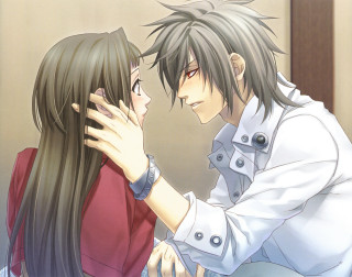 Man woman foreheads touching room - a man and a woman free wallpaper