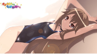 Woman bikini posing hand hips - her arm behind her back free wallpaper