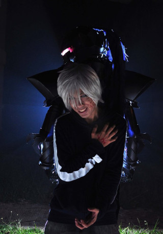 White hair hugging woman robot - vanita free wallpaper for mobile