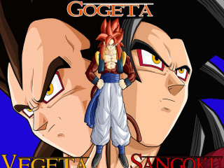 Cartoon character dragon back gogeta - a dragon free wallpaper for desktop