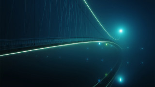 Bridge light night moon starry - a street light free wallpaper