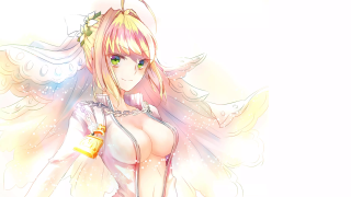 Cartoon woman angel wings beer - a bottle of beer free wallpaper