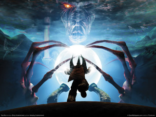 Giant spider glowing eye computer - a giant spider free wallpaper