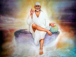 Man sitting rock hands up - a painting of a man free wallpaper for desktop