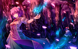 Woman purple dress forest purple - a purple dress free wallpaper for desktop