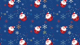 Blue santa snowflakes stars naive - naive free wallpaper