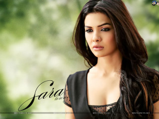 Woman long hair black dress 42 - a green background free wallpaper